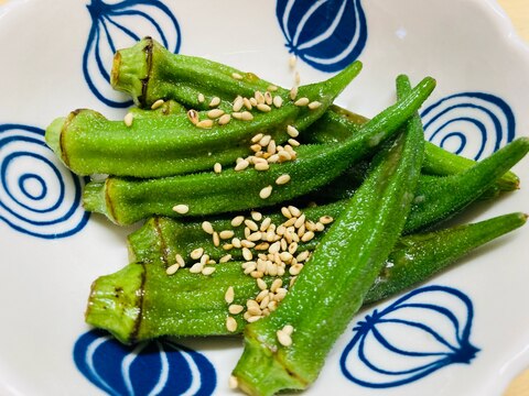 電子レンジで簡単！オクラのナムル